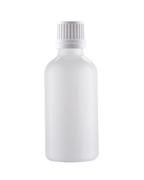 BUTELKA SZKLANA 50ML NAKRĘTKA Z PIERŚCIENIEM