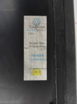 SKLO (OKNO) BOČNÍ POSUVNÉ VOLKSWAGEN T5 MULTIVAN