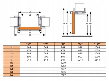 РЕГУЛИРУЕМАЯ РАМКА ДВЕРНАЯ КОРОБКА ДИАПАЗОН 21,5-30,5 см