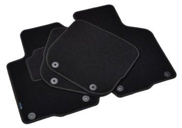 Ауди А3 8л 1996-2003 гг. Черные велюровые ковры - Aldos. Серебряный ПК