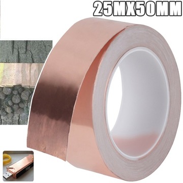 МЕДНАЯ ЛЕНТА ДЛЯ УЛИТОК ОТПУСКАТЕЛЬ УЛИТОК БАРЬЕР 50ММ*25 МЕТРОВ