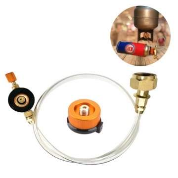 Переходник для заправки баллонов пропаном Прозрачный шланг, 60 см.