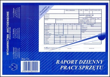 RAPORT DZIENNY PRACY SPRZĘTU