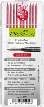 PICA DRY Zapasowe Wkłady Czerwone 4031 do Markera