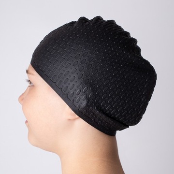 CZEPEK SILIKONOWY DO PŁYWANIA KĄPIELOWY PŁYWACKI BASENOWY NA DŁUGIE WŁOSY