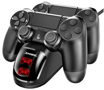 ДОК-СТАНЦИЯ ДЛЯ ЗАРЯДНОГО УСТРОЙСТВА ДЛЯ 2 PLAYSTATION 4 PS4 SLIM PRO LED DOBE PADS