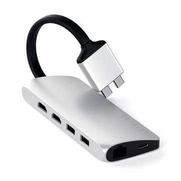 Satechi Type-C Dual Multimedia Adapter - aluminiow