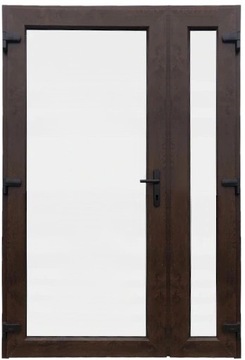 DRZWI ZEWNĘTRZNE PCV DWUSKRZYDŁOWE NA WYMIAR