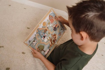 Маленькая голландская магнитная лабиринт вместе игра для ребенка маленькой фермы