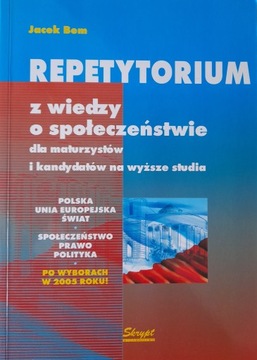 REPETYTURIUM Z WIEDZY O SPOŁECZEŃSTWIE JACEK BEM
