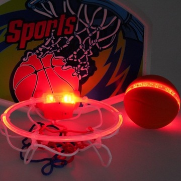 GRA ZRĘCZNOŚCIOWA KOSZYKÓWKA ŚWIECĄCA PIŁKA LED