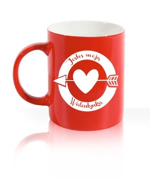 Керамическая кружка с ГРАВИРОВКОЙ в подарок - ДЕНЬ ВАЛЕНТИНА