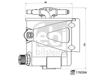 176594 FEBI FILTR PALIVA DACIA LOGAN RENAULT I MEGANE II 08.03-