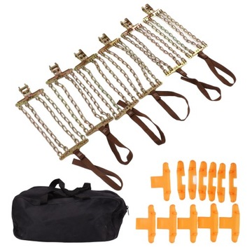 6шт. Противоскользящая регулируемая цепь