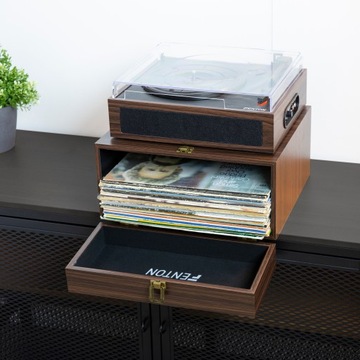 Проигрыватель Bluetooth с чехлом и динамиками + ВИНИЛ + запасная игла БЕСПЛАТНО