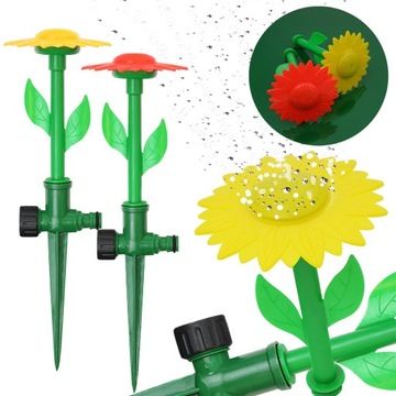 САДОВЫЙ ОПРЫСКИВАТЕЛЬ ДЛЯ ГАЗОНА ЦВЕТОК, ВСТАВЛЕННЫЙ В САДОВЫЙ ШЛАНГ