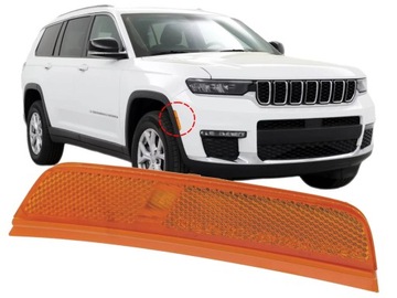JEEP GRAND CHEROKEE WL 2021-24 ODBLASK OBRYS ZDERZAKA PRZEDNIEGO PRAWY