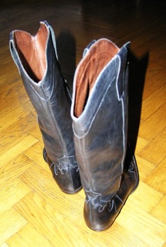 NAVYBOOT boots KOWBOJKI skóra Made in ITALY Pani 40 S.Stan
