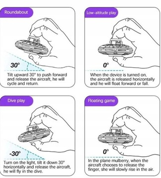 Mini Dron UFO latający fidget spinner
