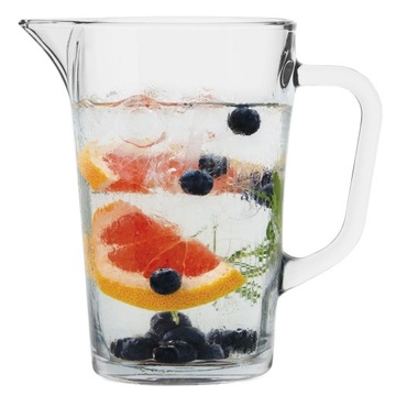 DZBANEK SZKLANY Duży Do Lemoniady Napojów 1230 ml z Rączką GRUBE SZKŁO