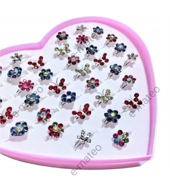 НАБОР КОЛЕЦ ДЛЯ ДЕВОЧКИ 36 Ювелирные изделия