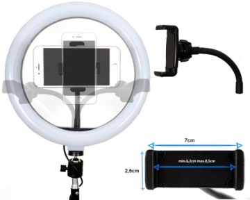 ДЕРЖАТЕЛЬ ТЕЛЕФОНА ШТАТИВ С СВЕТОДИОДНОЙ ПОДСВЕТКОЙ ФОТО КОЛЬЦО