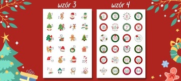 Kalendarz ADWENTOWY TOREBKI DIY Zestaw + naklejki