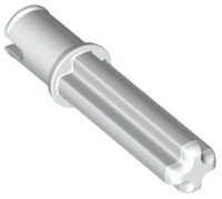 Lego 65249 technic oś axle 2 L biały 1 szt N
