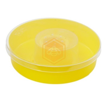 Podkarmiaczka powałkowa 1L okrągła żółta do podkarmiania karmienia pszczół