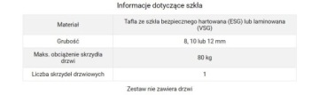 G80 Система для раздвижных стеклянных дверей. 270 см