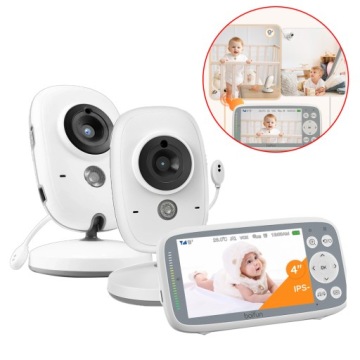 MONITOR DZIECKA Z 2 KAMERA HD 3 × ZOOM двосторонній звук екран 4"
