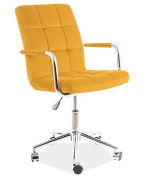 FOTEL MŁODZIEŻOWY OBROTOWY Q022 curry VELVET SIG