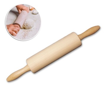 Drewniany WAŁEK DO CIASTA Pizzy Ruchomy Mały 40cm