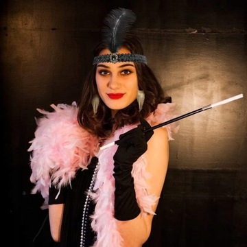 ЖЕНСКИЕ АКСЕССУАРЫ ПЛАТЬЕ С ВЕЕРОМ В СТИЛЕ ГЭТСБИ ЖЕМЧУГ ЛЕТНЕЕ 20 6 шт.