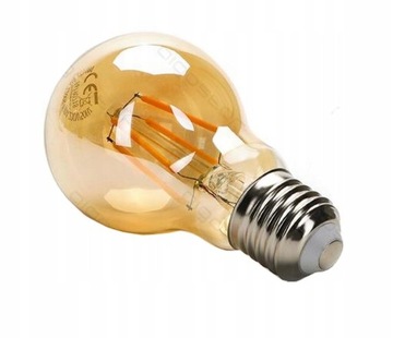 Żarówka LED E27 A60 4W FILAMENT amber
