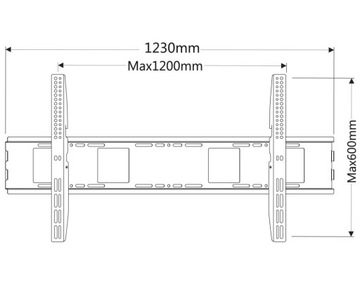Крепкий кронштейн для телевизора Techly Strong для тонкого телевизора 36 мм с ЖК-дисплеем/светодиодной подсветкой VESA диагональю 55–100 дюймов