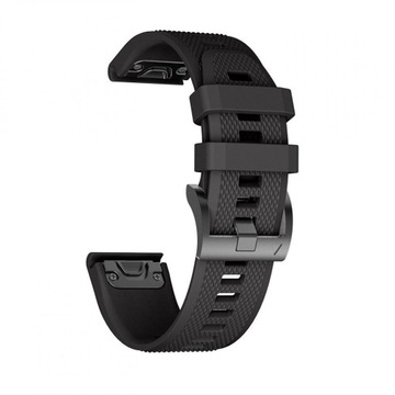 Гладкий ремешок для Garmin Fenix ​​5/6/6 Pro Black