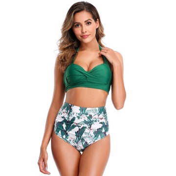 BIKINI STRÓJ KĄPIELOWY WYSOKI PUSH UP RETRO S