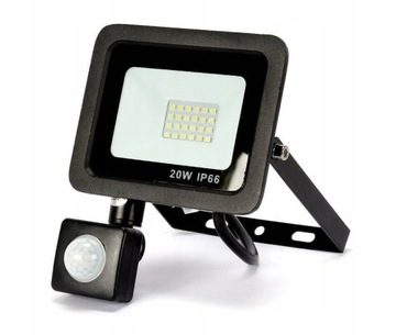 ГАЛОГЕННЫЙ ПРОЖЕКТ С ДАТЧИКОМ ДВИЖЕНИЯ черный 20 Вт