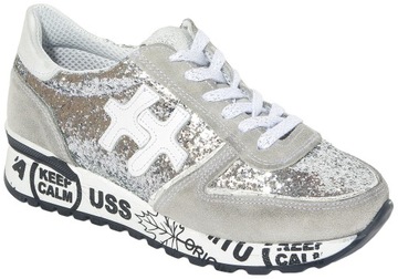D.Scudieri PRD sneakers pelle sliver 41