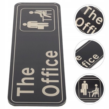 Таблички Z с логотипом офиса с черной отделкой