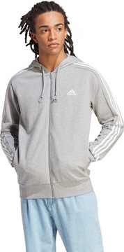 BLUZA MĘSKA ADIDAS ESSENTIALS FRENCH MIEJSKA SZARA rozm L