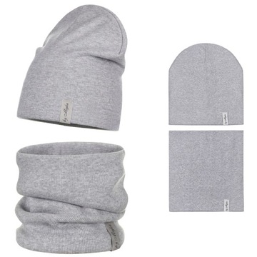 MAJKA KOMPLET DAMSKI CZAPKA + KOMIN TUBA KOLORY