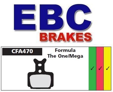 Klocki rowerowe EBC (organiczne wyczynowe) Formula