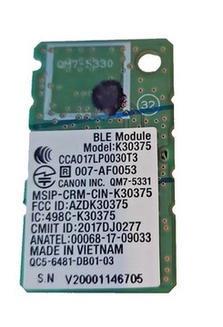 Karta płyta WIFI Canon K30375 QM7-5331 QC5-6481 DB01-03 TR7750