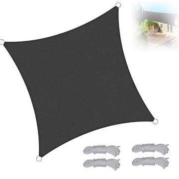 Żagiel przeciwsłoneczny na patio i basen 3x4m oddychający HDPE
