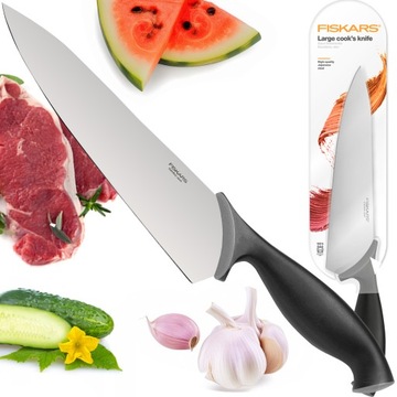 FISKARS ZESTAW 5 NÓŻY KUCHENNYCH CHLEBA OBIERANIA SZEFA KUCHNI POMIDORÓW
