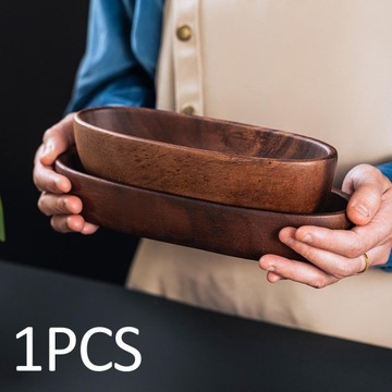 Деревянное сервировочное блюдо Лодка для суши для ресторана 25,5см х 8см