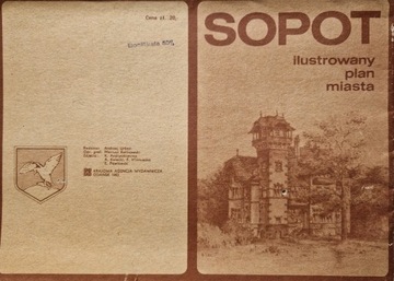 SOPOT ILUSTROWANY PLAN MIASTA PRACA ZBIOROWA