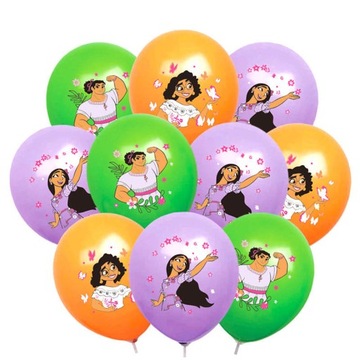 Balony ENCANTO Mirabel Izabela urodziny 12 szt.